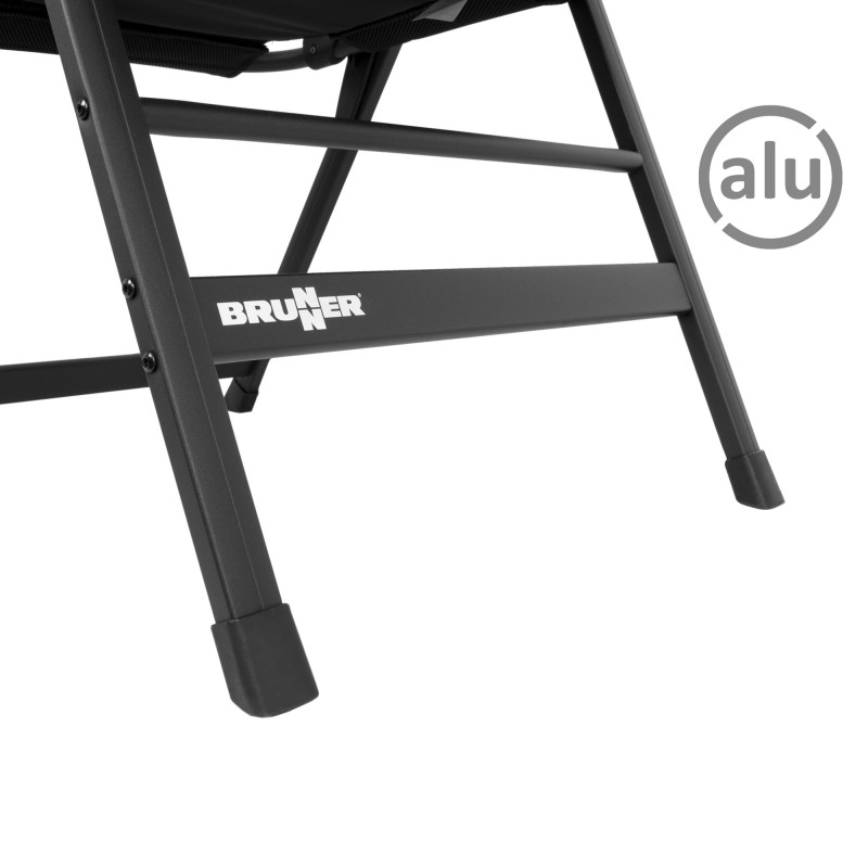 FAUTEUIL MATELASSE NOIR SKYE 3D - BRUNNER