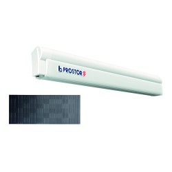 STORE PW1500 - 5M BOÎTIER GRIS - TOILE BLANCHE