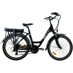VELO ELECTRIQUE CITY ROAD 10.4 Ah - 26 POUCES NOIR