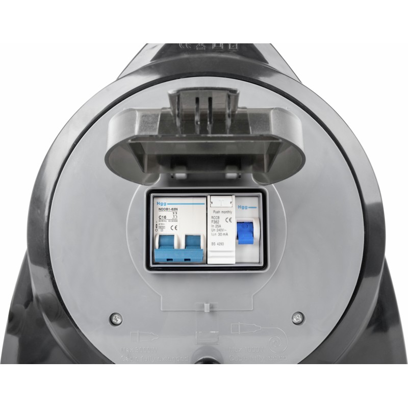 RALLONGE 15 M AVEC DEVIDOIR LAMPE USB PRISES ONBORAD 15 GRIS BRUNNER