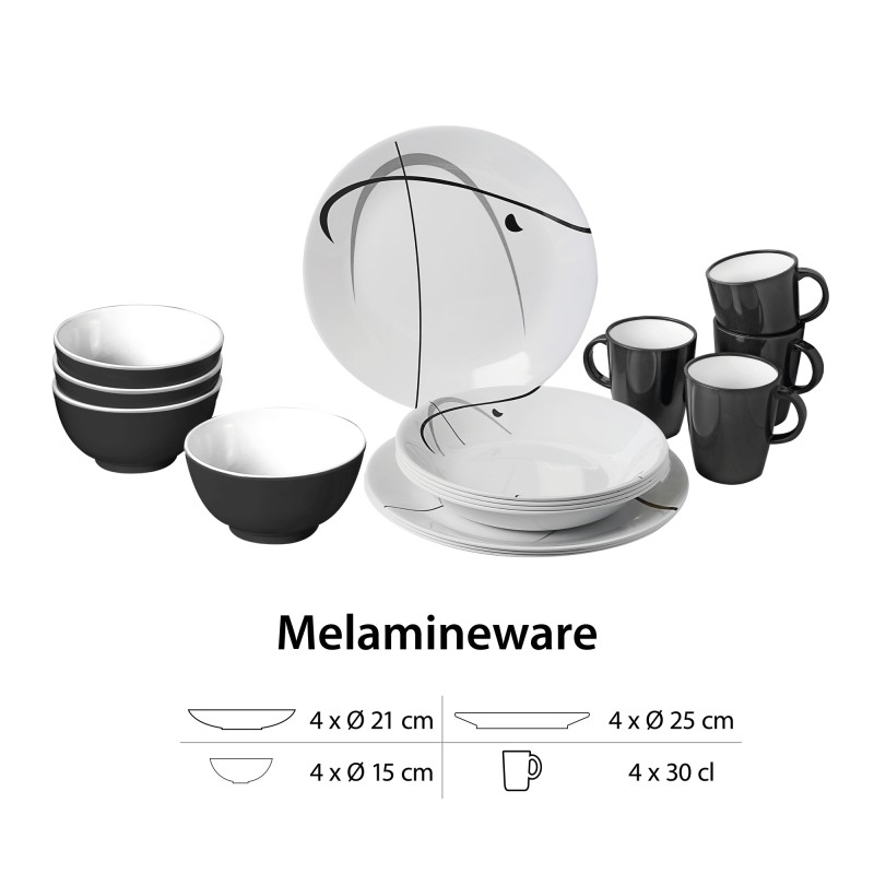 PACK VAISSELLE SET MEPO BOX SERENADE 25 PIECES