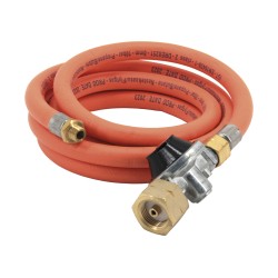TUYAU DE GAZ AVEC DETENDEUR BOUTEILLE PROPANE OU BUTANE NOMADIQ