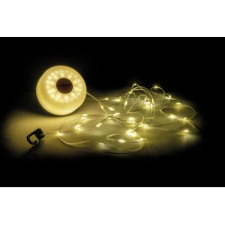 LAMPE LED STARWAY Ø 9 CM AVEC GUIRLANDE LED 8 M ENROULABLE BRUNNER