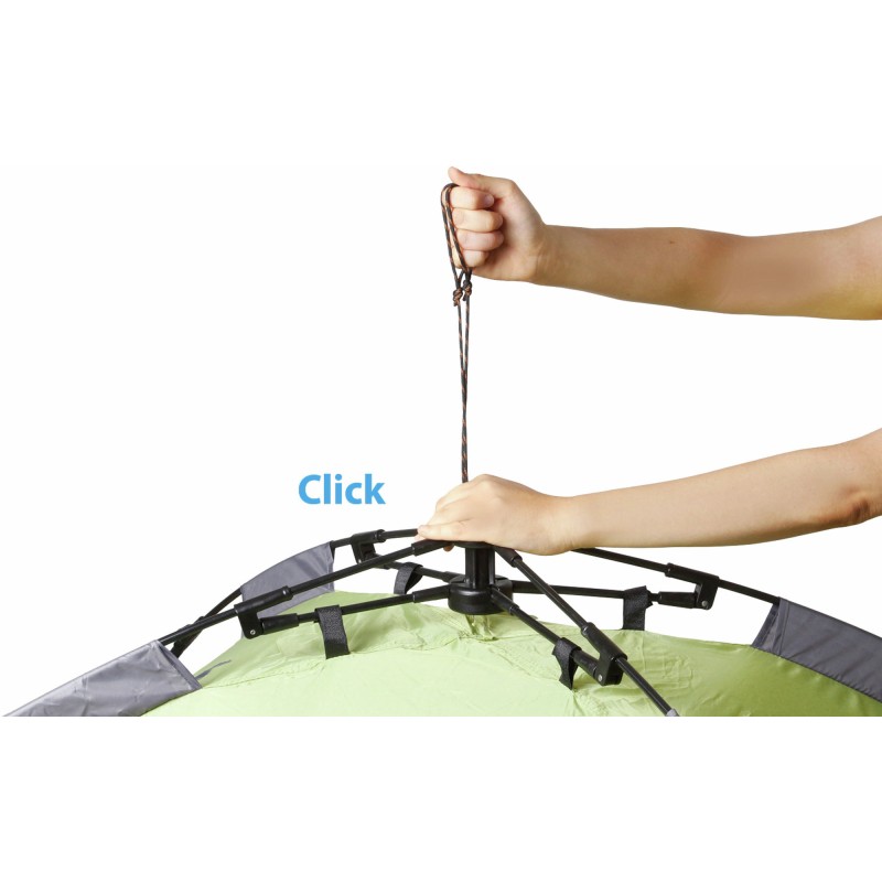 TENTE IGLOO STRATO 2 AUTOMATIQUE VERT ET GRIS 2 PERSONNES BRUNNER