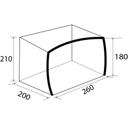 SOLETTE GONFLABLE SKIA CAMPERVAN/CARAVANE GRIS BRUNNER