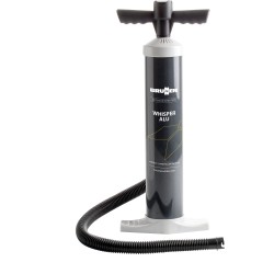 POMPE DE GONFLAGE MANUELLE WHISPER ALU AVEC 4 EMBOUTS ET NANOMETRE BRUNNER