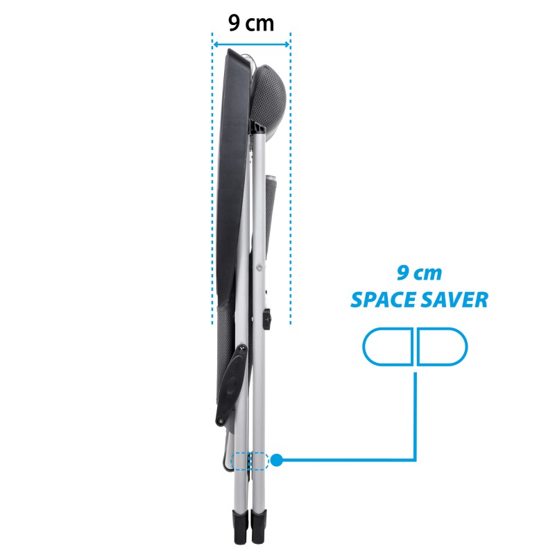 FAUTEUIL 3D ARAVEL CAMPER JUSQU’À 120 KG GRIS FONCE BRUNNER