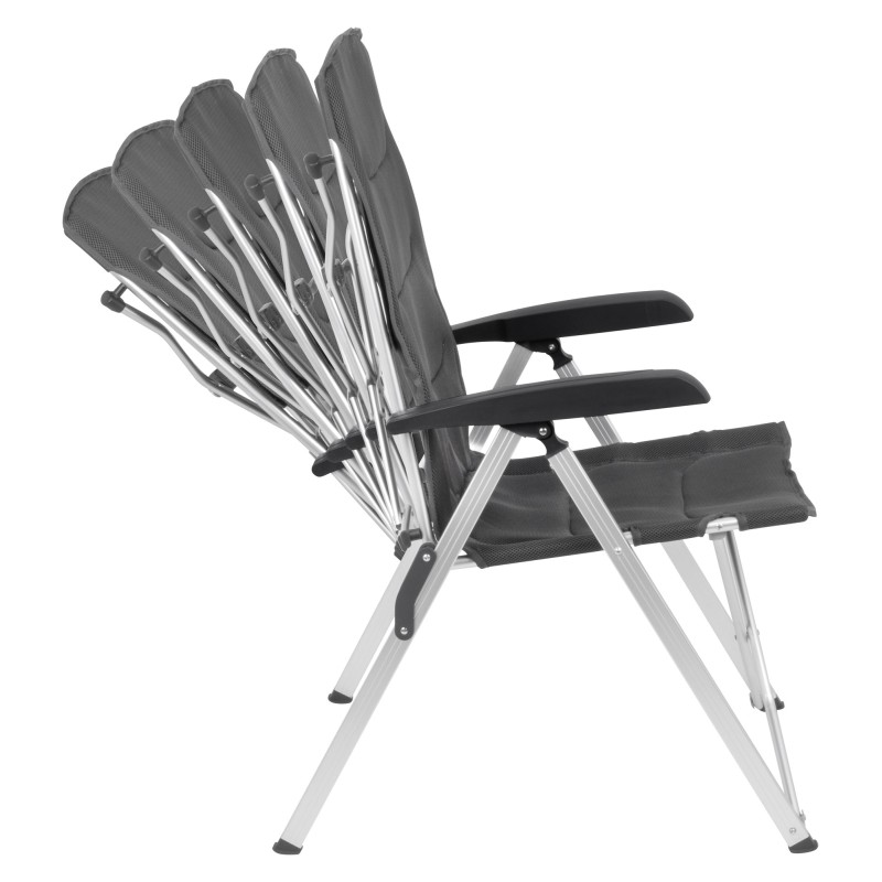 FAUTEUIL 3D DYNAFOLD RECLINER GRIS FONCE JUSQU’À 120 KG BRUNNER