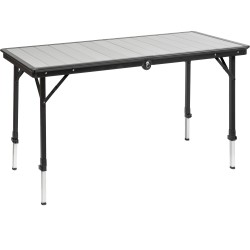TABLE PLIANTE DINEMIC 4 ALU REGLABLE 2 HAUTEURS 120 X 70 X 56/85 CM BRUNNER