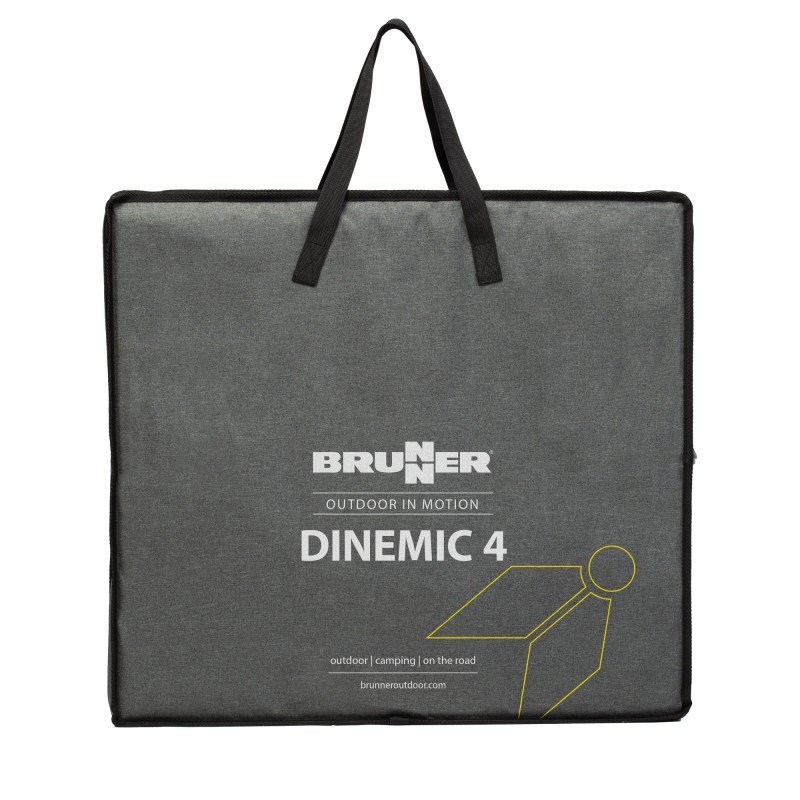 TABLE PLIANTE DINEMIC 4 ALU REGLABLE 2 HAUTEURS 120 X 70 X 56/85 CM BRUNNER