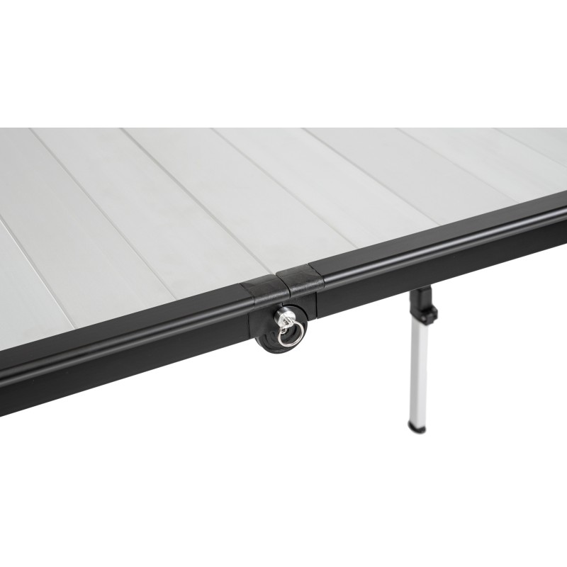 TABLE PLIANTE DINEMIC 4 ALU REGLABLE 2 HAUTEURS 120 X 70 X 56/85 CM BRUNNER