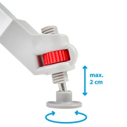 TABLE PLIANTE SILVER GAPLESS LEVEL PLAN ENROULABLE BRUNNER