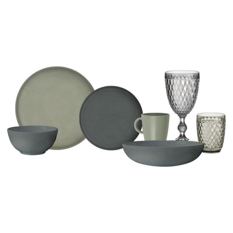 PACK VAISSELLE ECOLOGIQUE LUNCH BOX TIERRA FOREST 16 PIECES BRUNNER