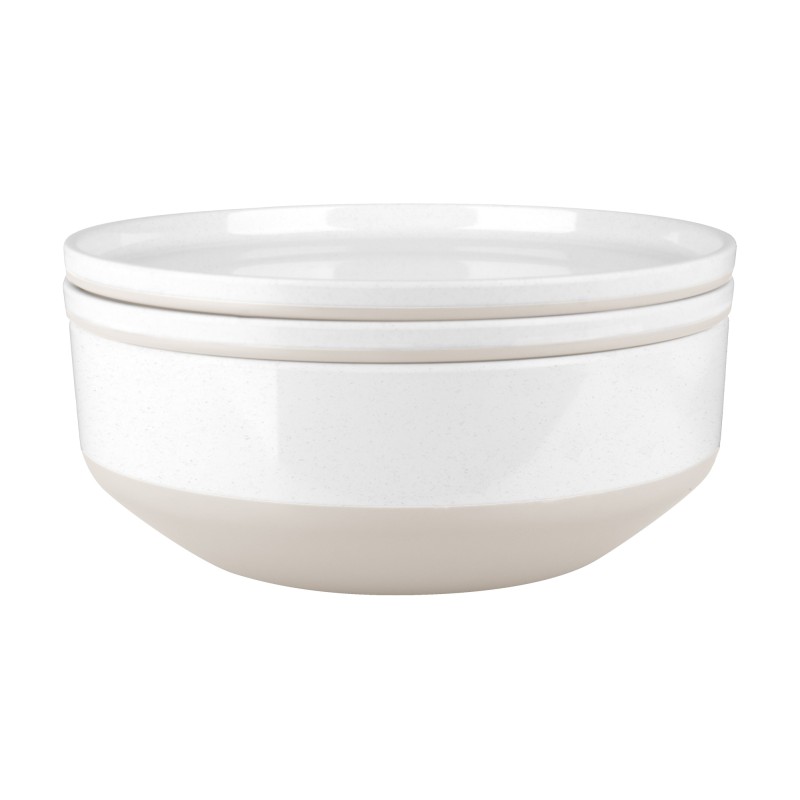 PACK VAISSELLE 6 IN 1 ODETTE BLANC 7 PIECES STONE TOUCH ANTIGLISSE BRUNNER