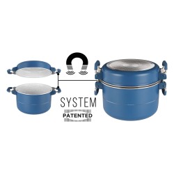 POPOTE CAREZZA MAGNET Ø 20 CM BLEU 7 PIECES BRUNNER