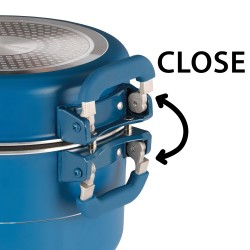 POPOTE CAREZZA MAGNET Ø 24 CM BLEU 7 PIECES BRUNNER