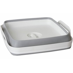 BASSINE PLIABLE CARRE TANQ FOLD-AWAY GRIS BLANC 9 L BRUNNER