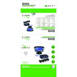 RADAR DE RECUL MOOVE 4 CAPTEURS BUZZER SANS FIL