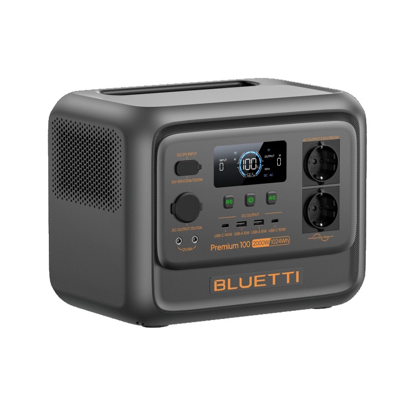PREMIUM 100 V2 - 2 000 W / 1 024 Wh - STATION D'ENERGIE BLUETTI