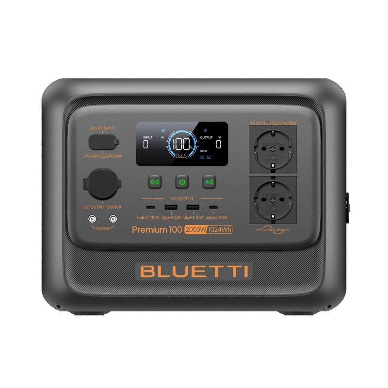 PREMIUM 100 V2 - 2 000 W / 1 024 Wh - STATION D'ENERGIE BLUETTI