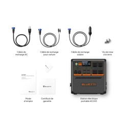 STATION D'ENERGIE PORTABLE EXTENSIBLE AC240P  2400W 1843Wh BLUETTI
