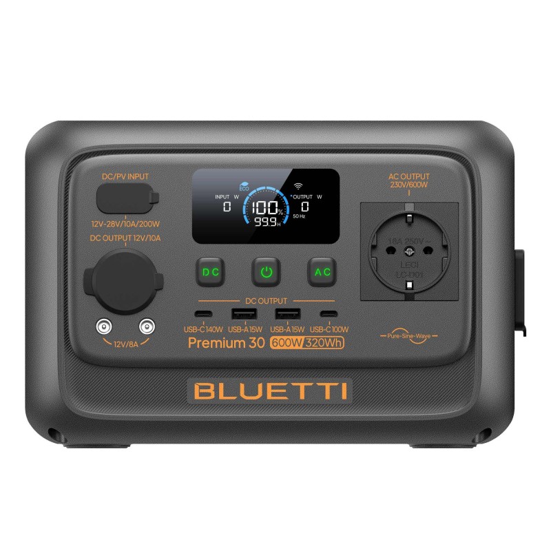 PREMIUM 30 V2 - 600 W / 320 Wh - STATION D'ENERGIE BLUETTI