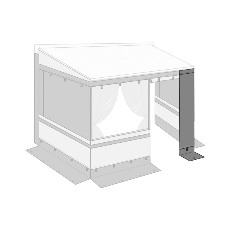 PRIVACY ROOM LIGHT 300 H240-280 F80