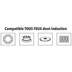 LOT 2 POELES POIGNEE AMOVIBLE INCASA