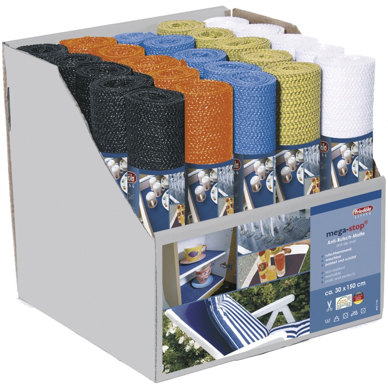 TAPIS ANTIDÉRAPANT 30 X 150 COLORIS ASSORTIS