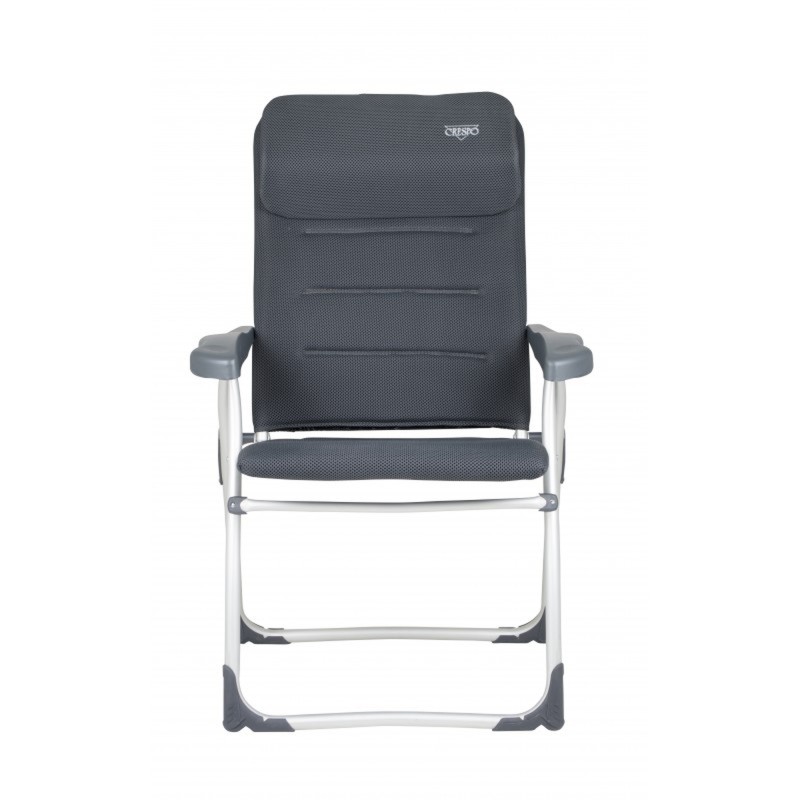 FAUTEUIL AIR ELITE GRISE AVEC APPUITÊTE CRESPO PLAT