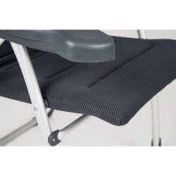 FAUTEUIL AIR ELITE GRISE AVEC APPUITÊTE CRESPO PLAT