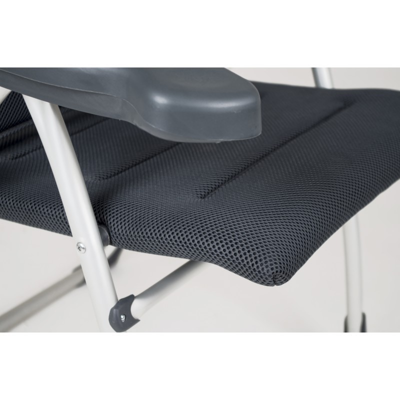 FAUTEUIL AIR ELITE GRISE AVEC APPUITÊTE CRESPO PLAT