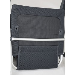 FAUTEUIL AIR ELITE GRISE AVEC APPUITÊTE CRESPO PLAT