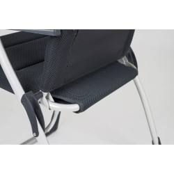 FAUTEUIL AIR ELITE GRISE AVEC APPUITÊTE CRESPO PLAT