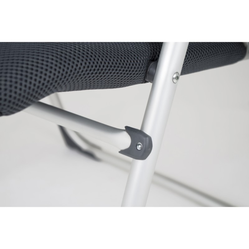 FAUTEUIL AIR ELITE GRISE AVEC APPUITÊTE CRESPO PLAT
