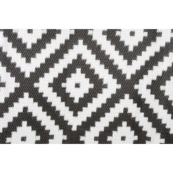 TAPIS NOIR ET BLANC DIAM 200 CM - 380 gr/m2 VINTAGE