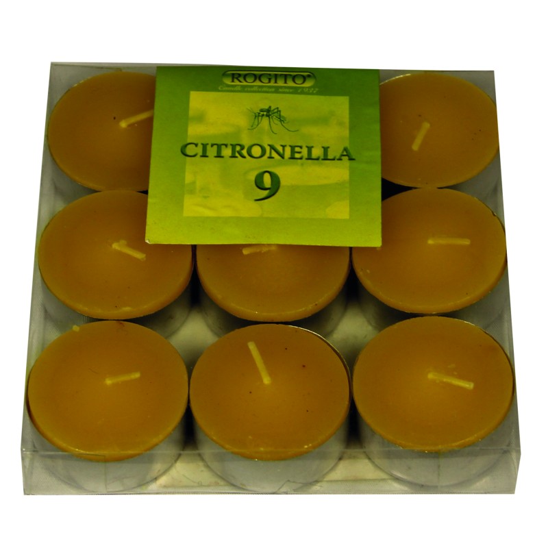 BOUGIES CITRONELLE 9 PIÈCES