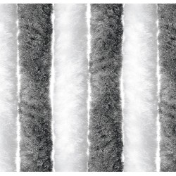 RIDEAU CHENILLE GRIS/BLANC 60 X 185