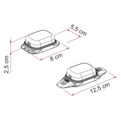 ÉCLAIRAGE EXTÉRIEUR À LED FIAMMA WARNING SOLAR