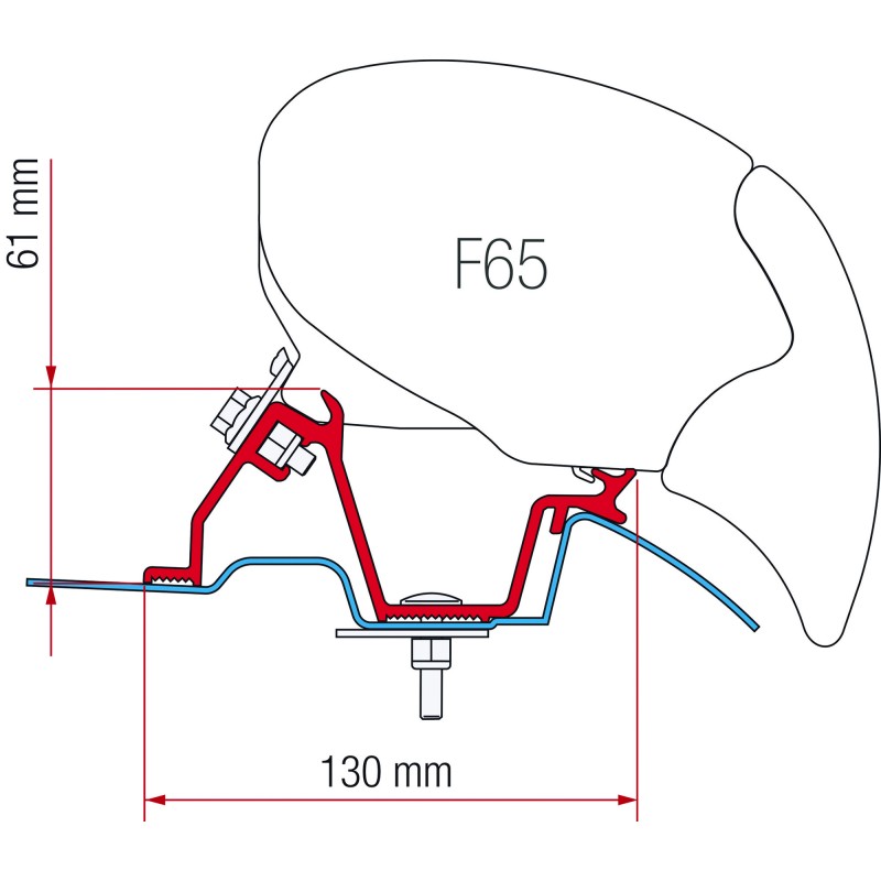 F65 EAGLE 400 ADAPTER MERCEDES SPRINTER TOIT SURÉLEVÉ