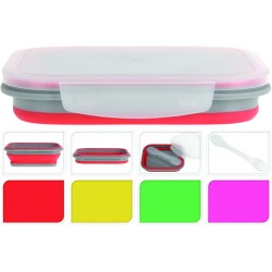 BOÎTE ALIMENTAIRE PLIABLE AVEC COUVERTS