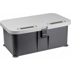 MARCHEPIED COFFRE ETANCHE AVEC ECLAIRAGE BOXSTEP GRIS BRUNNER