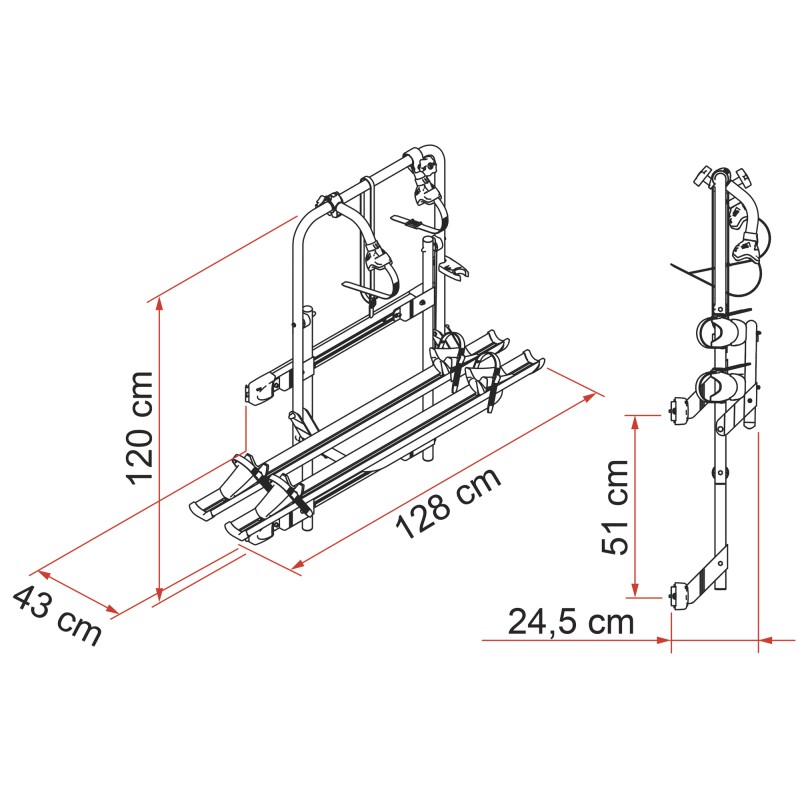 PORTE VÉLO FIAMMA CARRY BIKE 200DJ