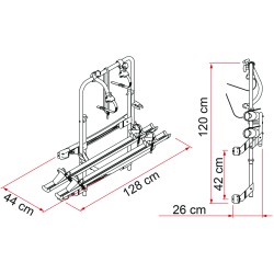 PORTE VÉLO FIAMMA CARRY BIKE VAN 200DJ SPRINTER / CRAFTER APRES JUIN 2006