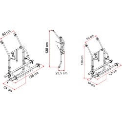PORTE VÉLO FIAMMA CARRY BIKE VW T4 HAYON