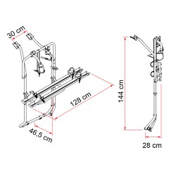 PORTE VÉLO FIAMMA CARRY BIKE VW T5D