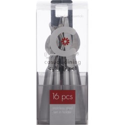 SET COUVERTS 16 PCS GRIS