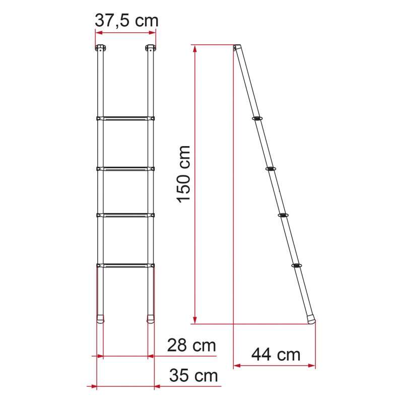 ECHELLE INTÉRIEURE FIAMMA DELUXE 4B