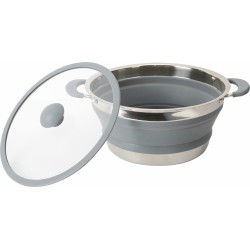 FAIT-TOUT PLIABLE VOLCANO FOLD-AWAY EN SILICONE ET INOX Ø 20 CM BRUNNER