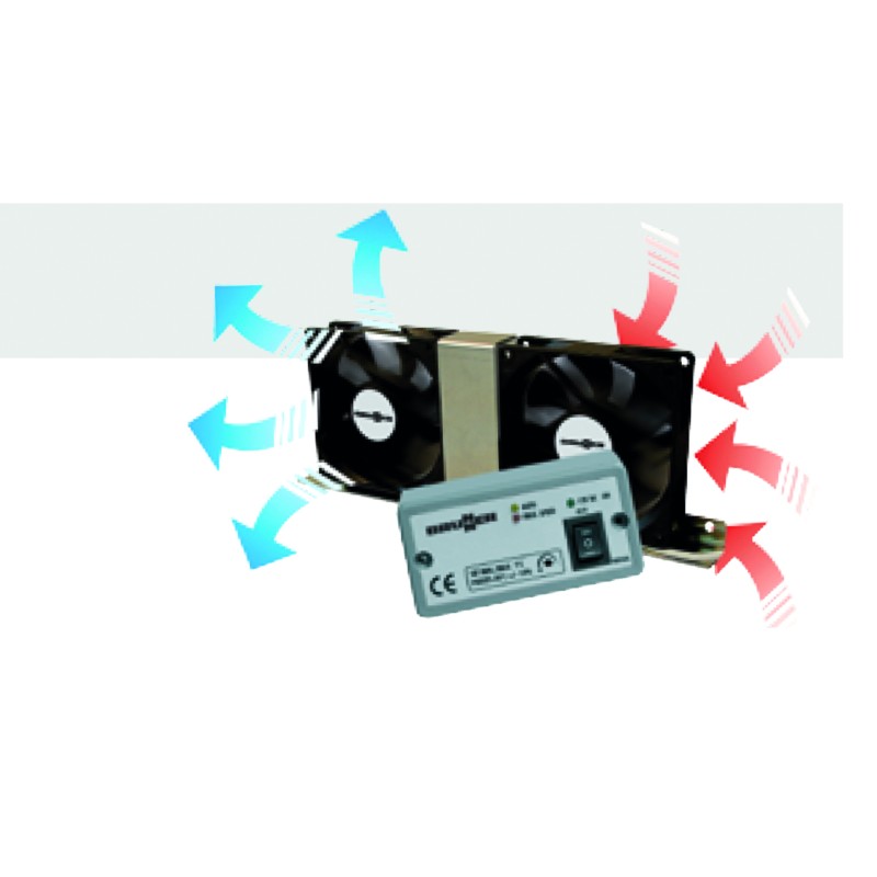 KIT DE VENTILATION FRIGO 12V ELECTRONIQUE BRUNNER